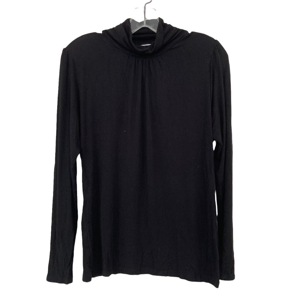 Circles Black Long Sleeve Turtleneck Sz M
